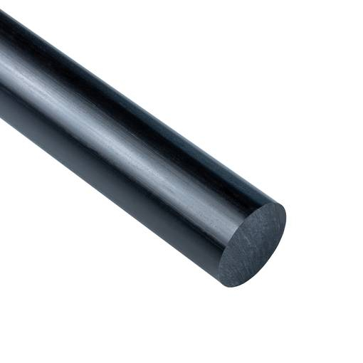 POM-C ümar 130x3000mm, must