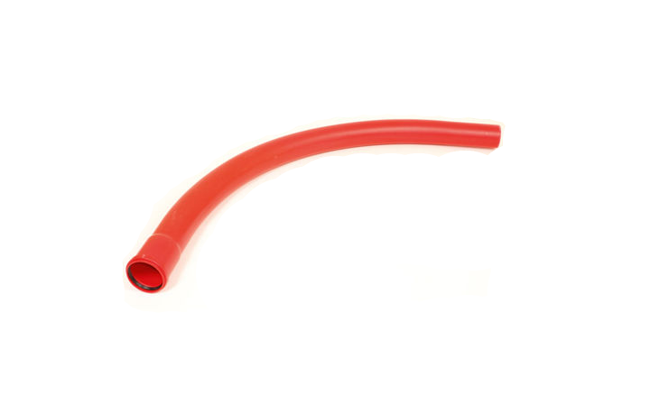 PVC-U OPTO kaablikaitse põlv 50, nurgaga 45°, pikkus 1000mm, punane